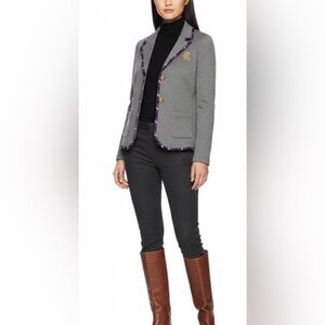 Ralph Lauren Logo-Crest knit blazer XS